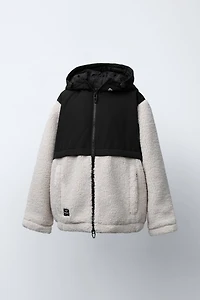 FLEECE AND NYLON JACKET