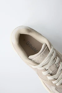 PIECED ATHLETIC SNEAKERS