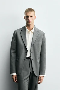 PLAID SUIT BLAZER