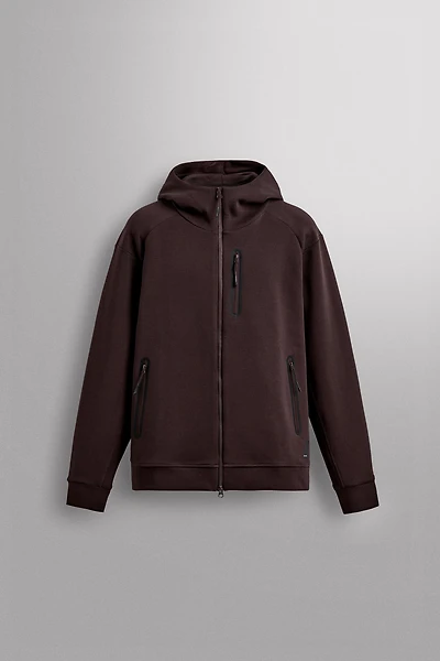 SWEAT TECHNIQUE ZIPPÉ À CAPUCHE