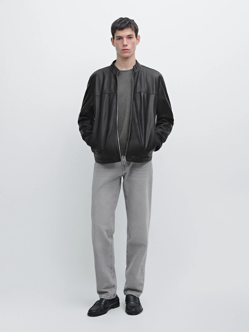Nappa sheepskin jacket