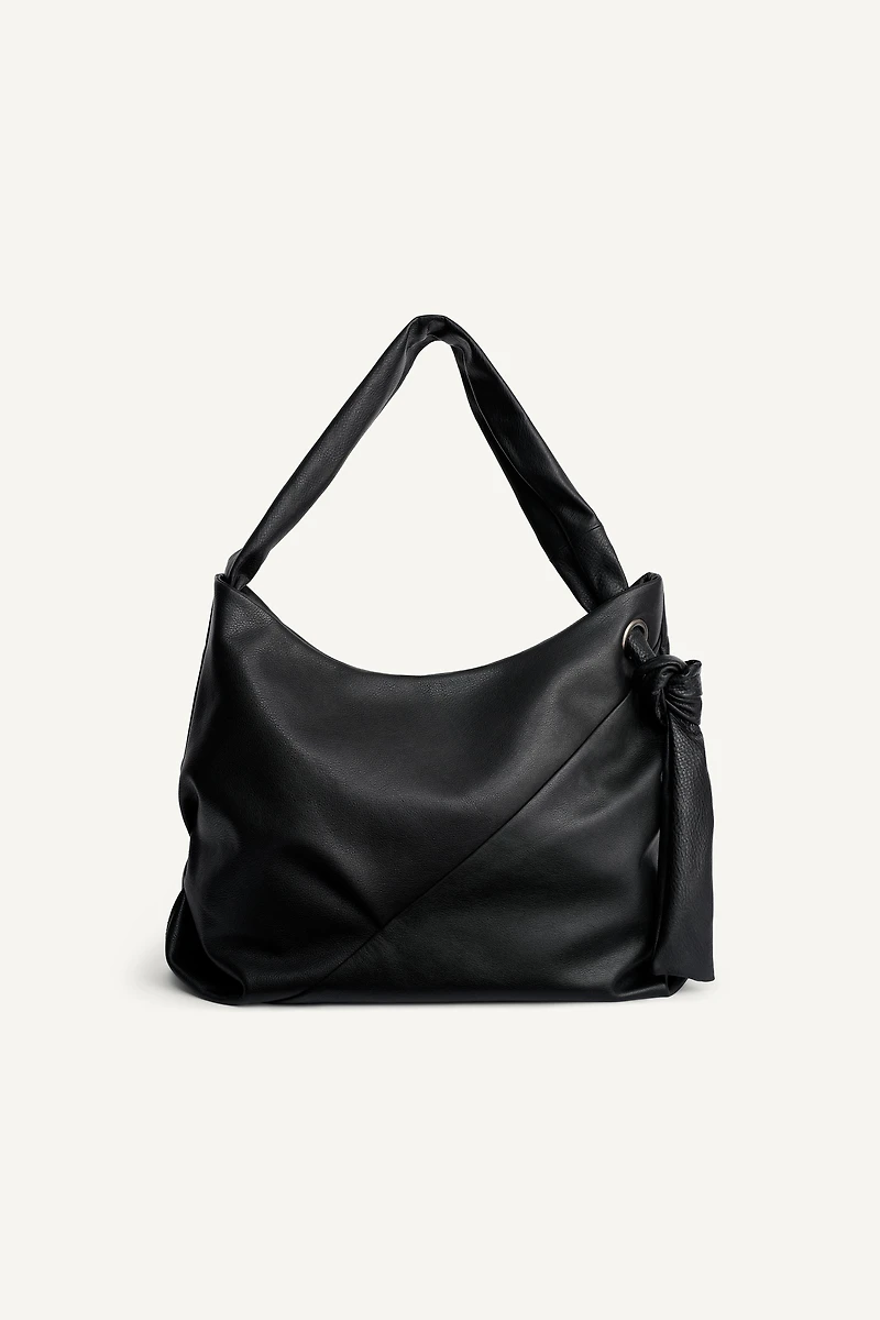 LEATHER SHOPPER BAG