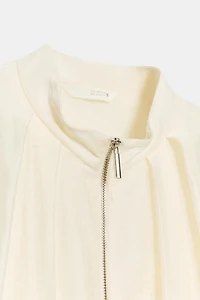 PLEATED BOMBER JACKET