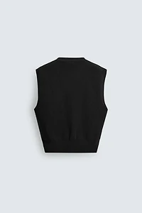 GILET EN MAILLE STRUCTUR