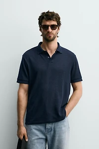 STRIPED JACQUARD REGULAR FIT POLO