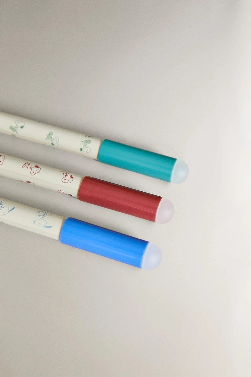LOT STYLOS EFFAÇABLES ENFANT PEANUTS™ (LOT DE 3)