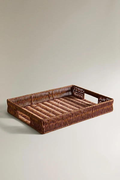 LARGE RECYCLED PLASTIC RECTANGULAR BASKET
