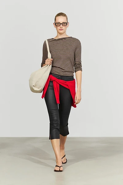 Pull en maille rayé mélange de laine