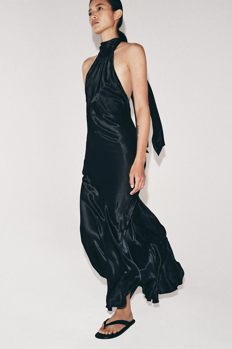 ROBE HALTER SATINÉE ZW COLLECTION