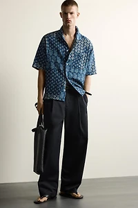PATCHWORK PRINT RELAXED FIT SHIRT