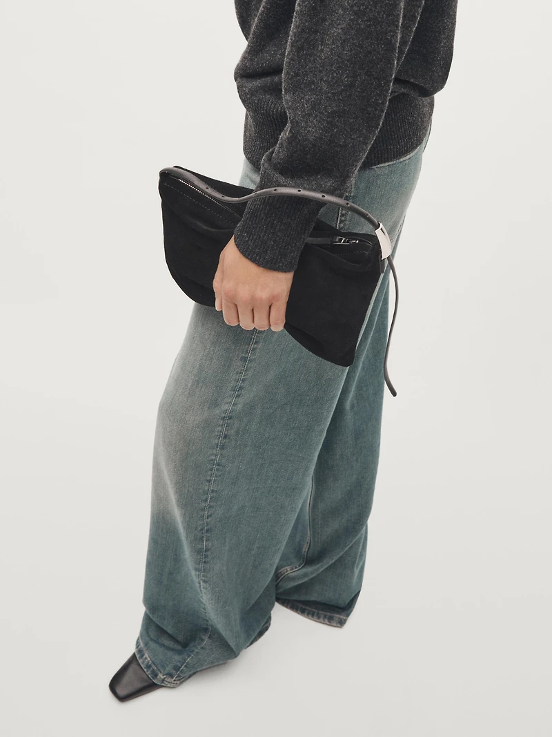 Petit sac en croûte de cuir