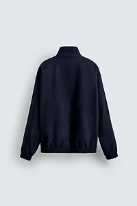 REVERSIBLE WOOL - CASHMERE BOMBER JACKET