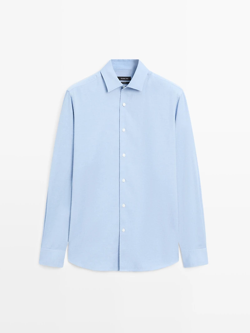 Regular fit twill shirt