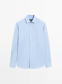 Regular fit twill shirt