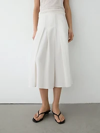 Jupe midi plissée