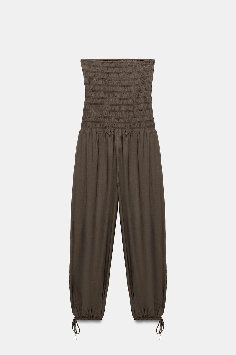 RUSTIC RUFFLED JUMPSUIT
