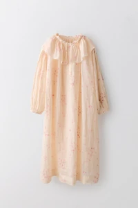 6-12 YEARS/ 100% RAMIE FLORAL DRESS LIMITED EDITION