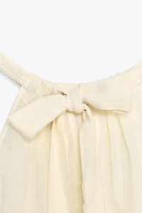 EMBROIDERED GAUZE TOP