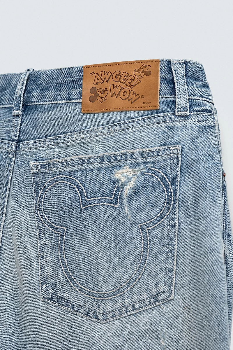 FLARE LOW-RISE JEANS HARRY LAMBERT FOR ZARA X DISNEY