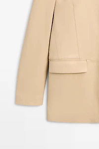 Nappa leather blazer