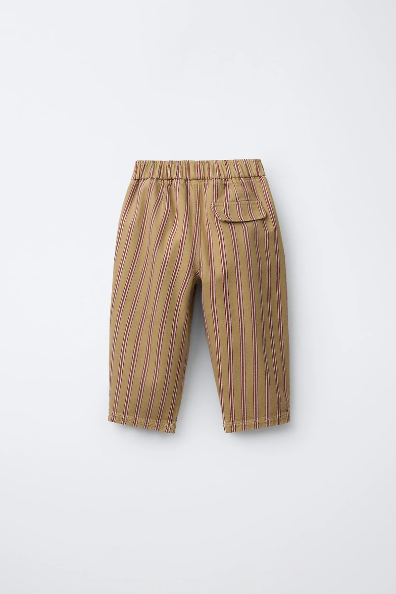STRIPED BAGGY PANTS