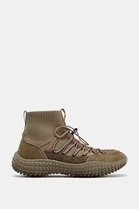 STRETCH HIGH-TOP SNEAKERS