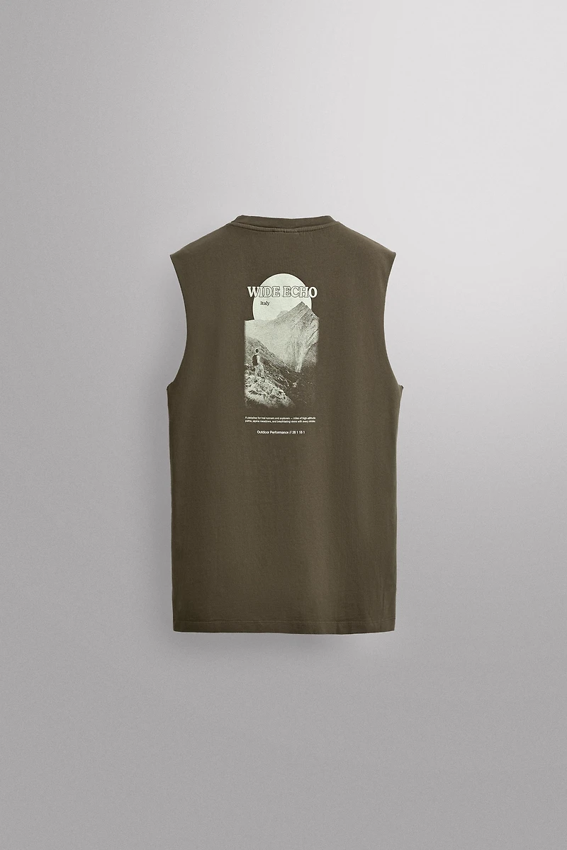 CONTRAST PRINT TANK TOP