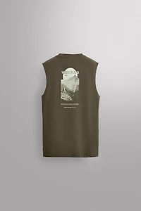 CONTRAST PRINT TANK TOP