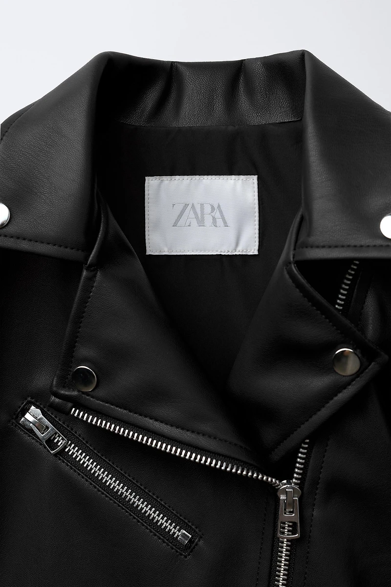 FAUX LEATHER JACKET