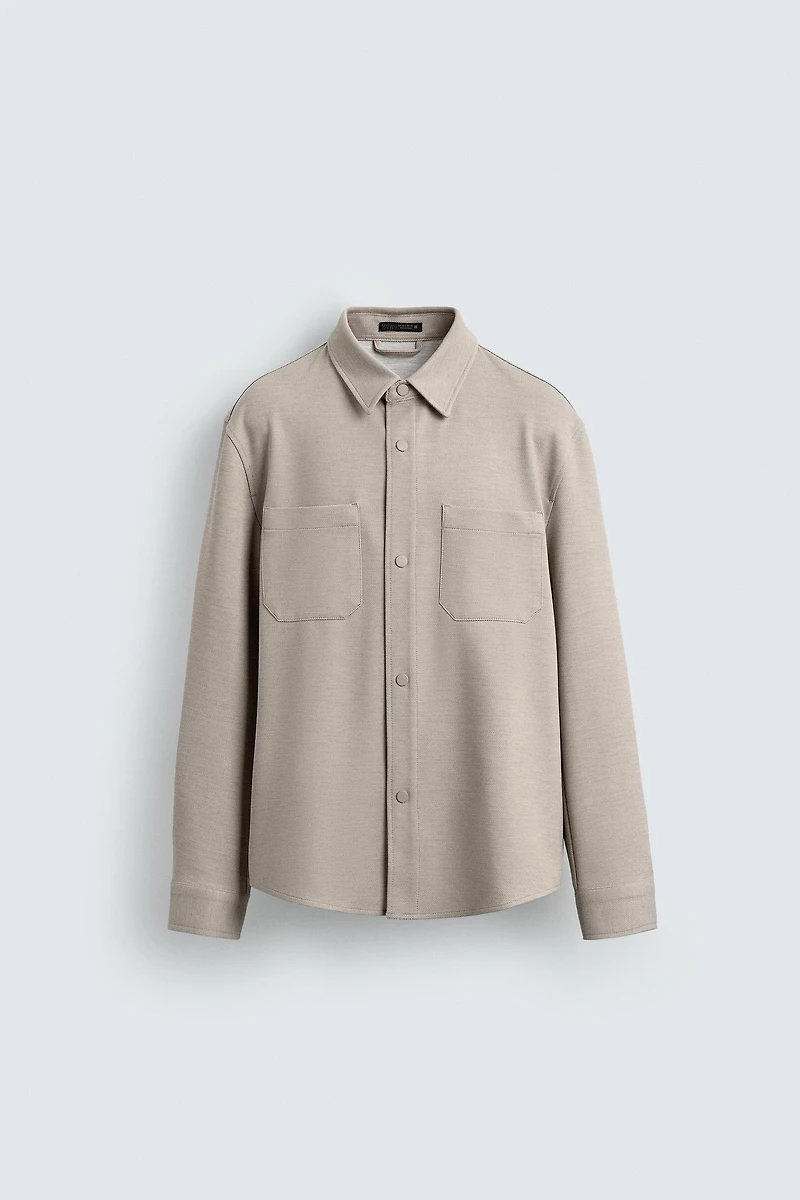 COMFORT TEXTURED OVERSHIRT