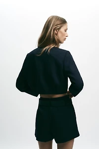 BELTED SHORTS