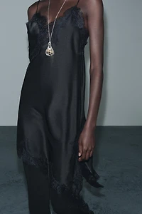 ZW COLLECTION ASYMMETRIC LACE DRESS