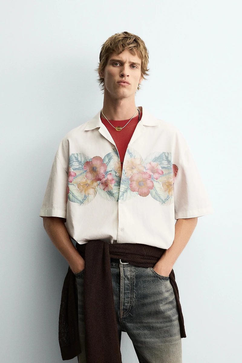 CHEMISE À IMPRIMÉ FLORAL