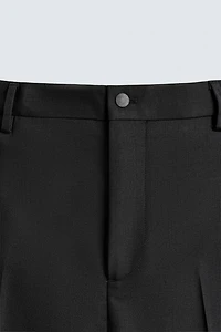 WOOL TUXEDO SUIT PANTS