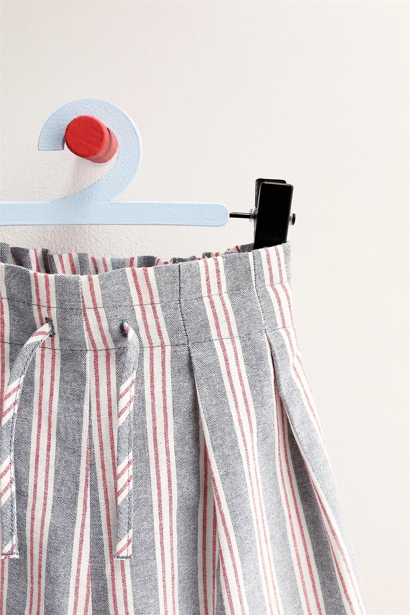 ZARA TIMELESS - PANTALON LARGE À RAYURES