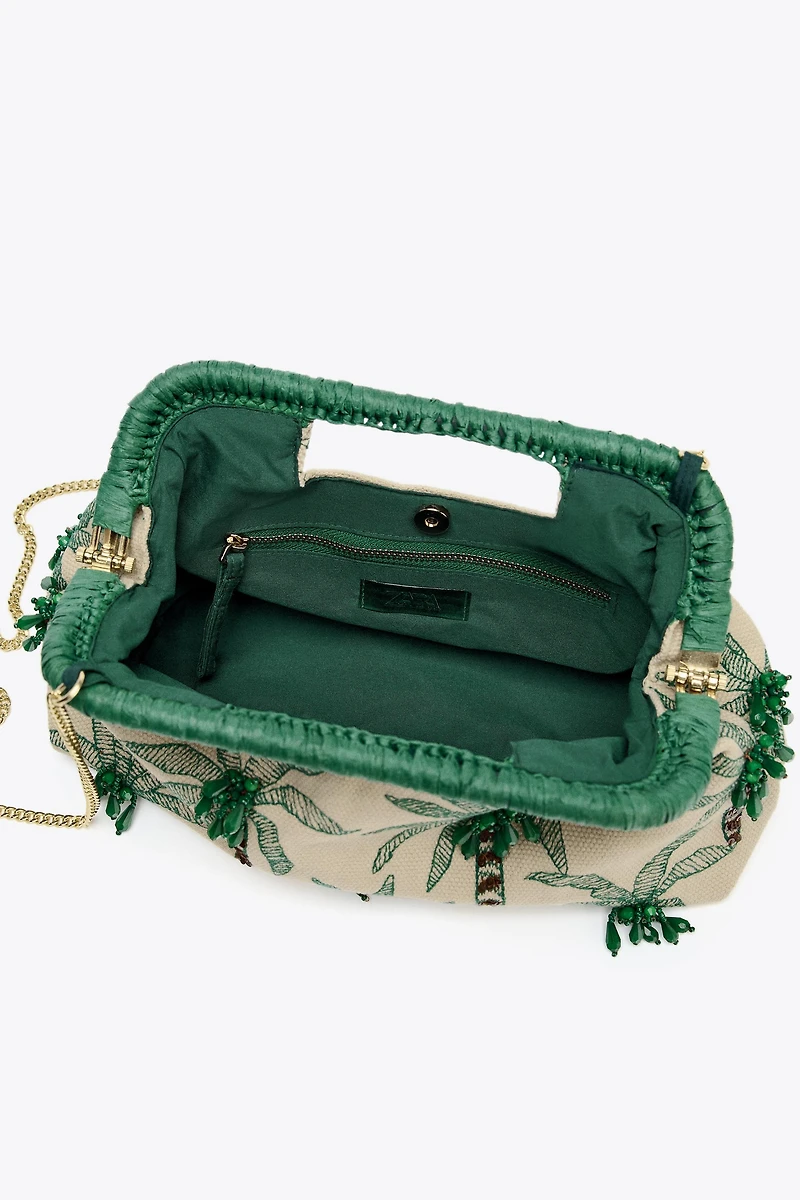 BEADED DETAIL CLUTCH
