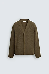 CARDIGAN RELAXED FIT STRUCTURÉ