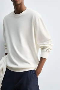 SOFT CREWNECK WASHED SWEATSHIRT
