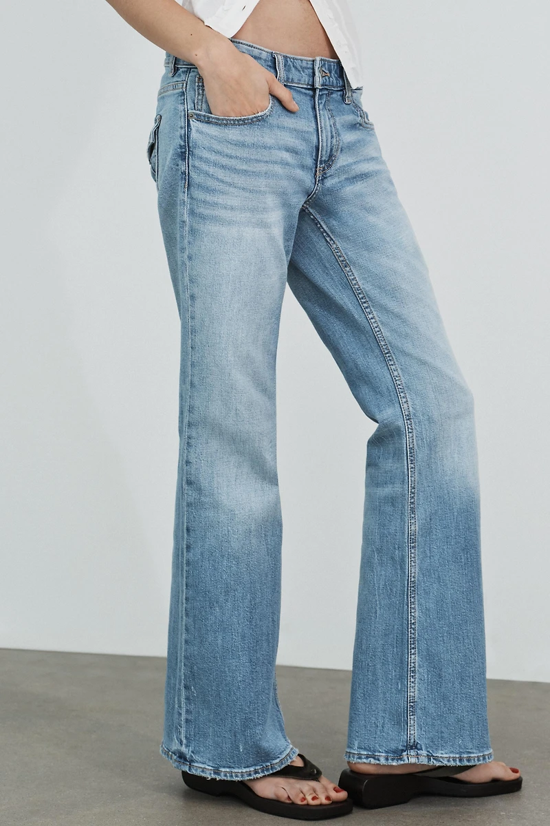 TRF LOW RISE BOOTCUT JEANS