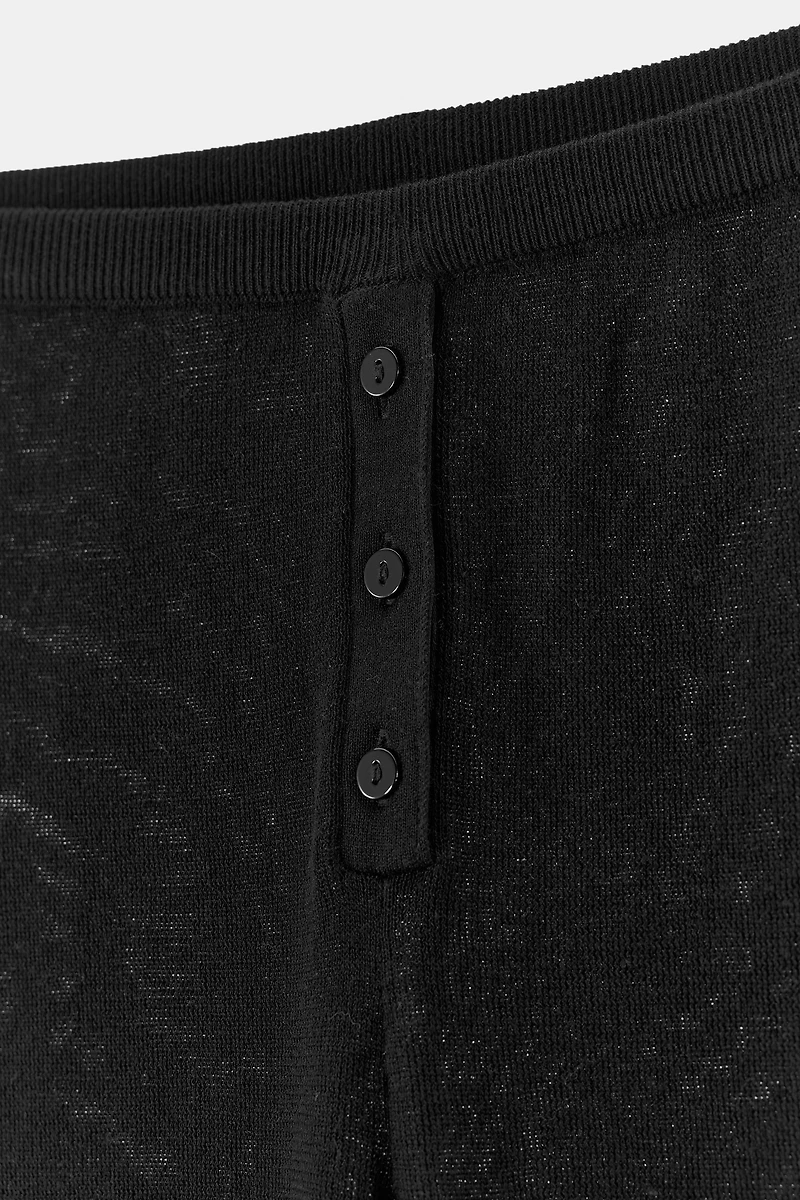 KNIT PANTS WITH BUTTONS