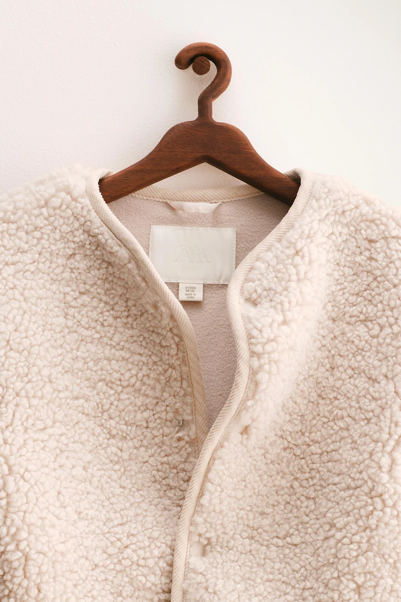 ZARA TIMELESS - VESTE EFFET MOUTON