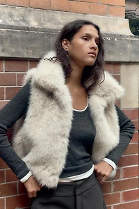 FAUX FUR VEST