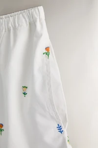 SHORT COTON MINI-FLEUR