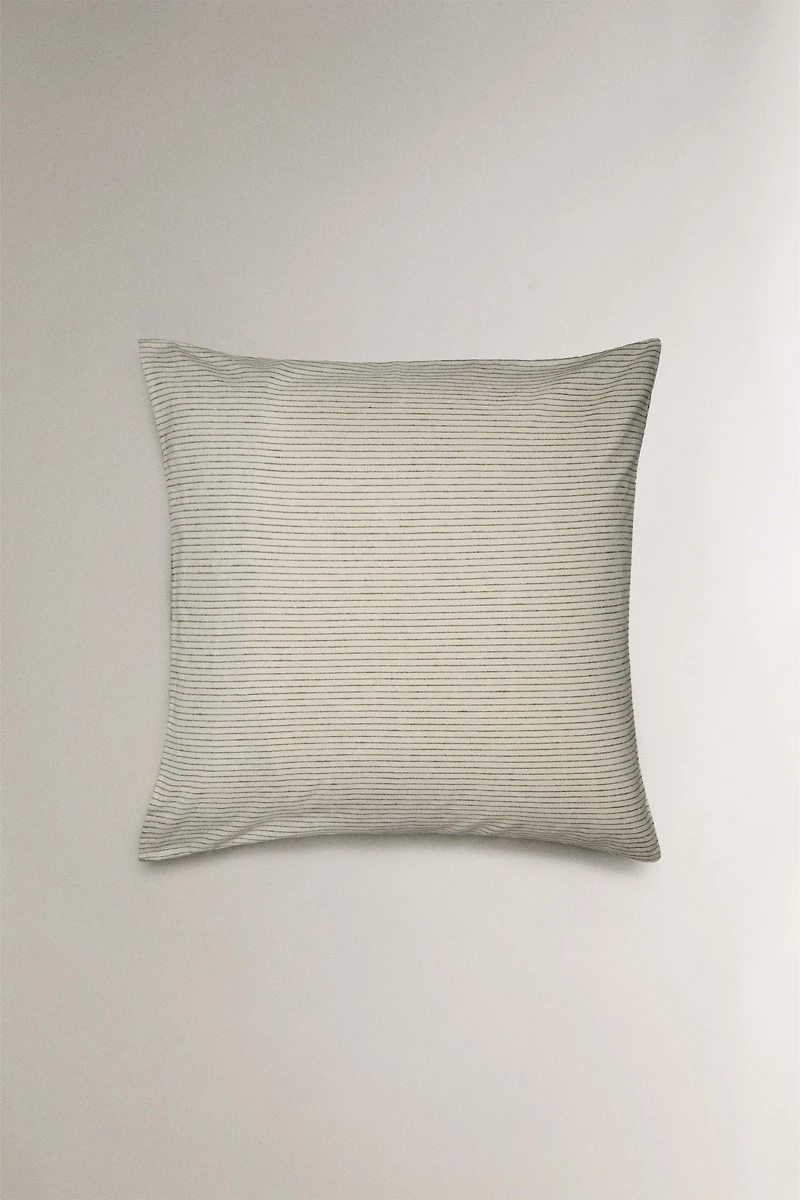 TAIE D’OREILLER FLANELLE RAYURES