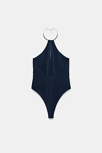 CHOKER HALTER BODYSUIT