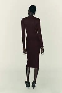 RIB MIDI DRESS