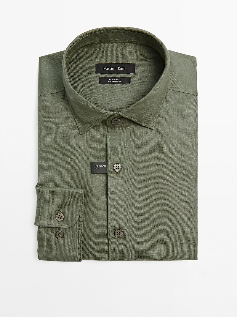 Lightweight regular fit twill shirt