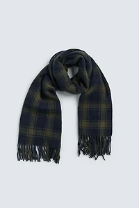 COMBINED PLAID SCARF