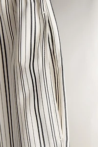 STRIPED COTTON TROUSERS