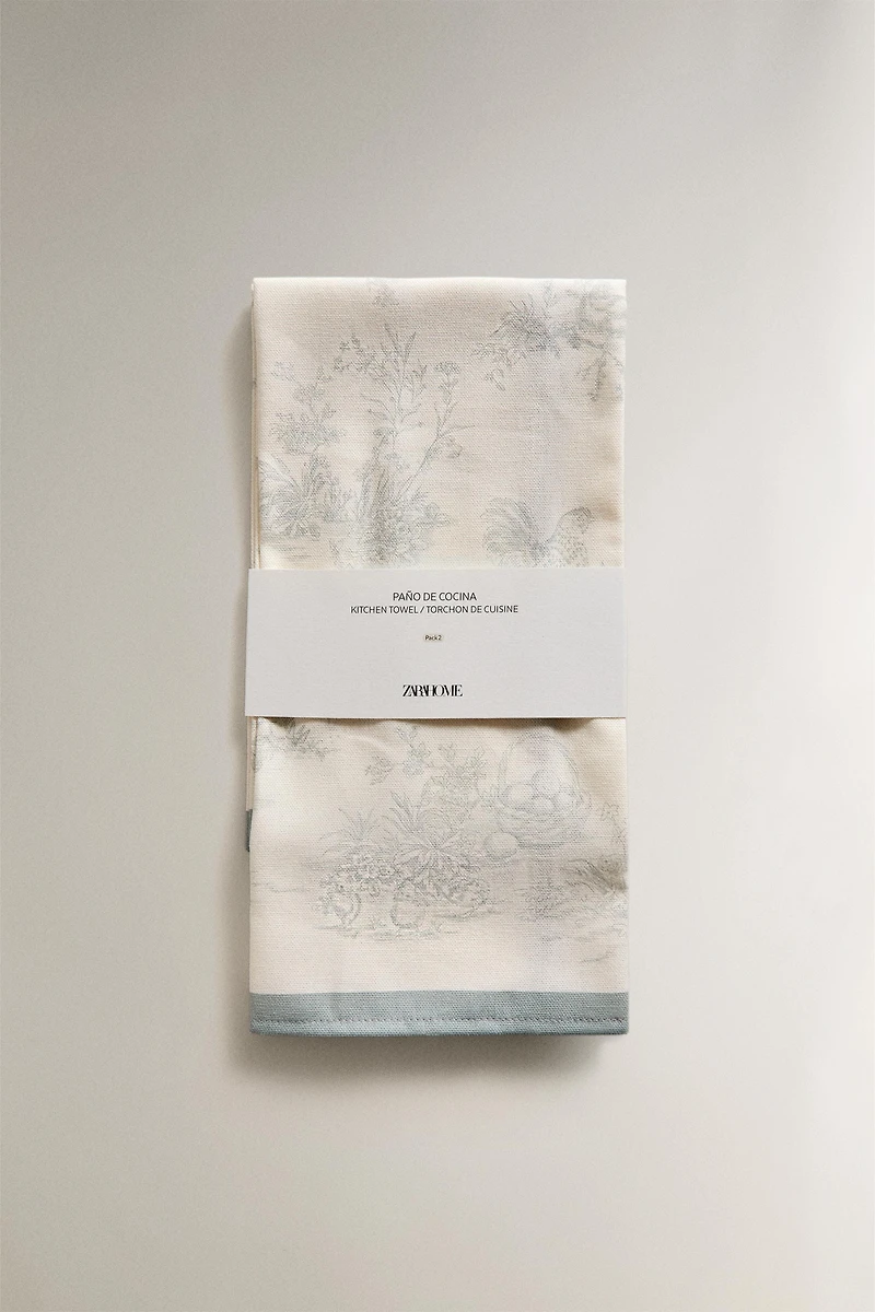TOILE TEA TOWEL PACK (PACK OF 2)